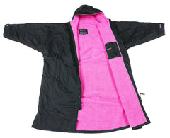 Dryrobe Advance Long Sleeve - Black/ Pink